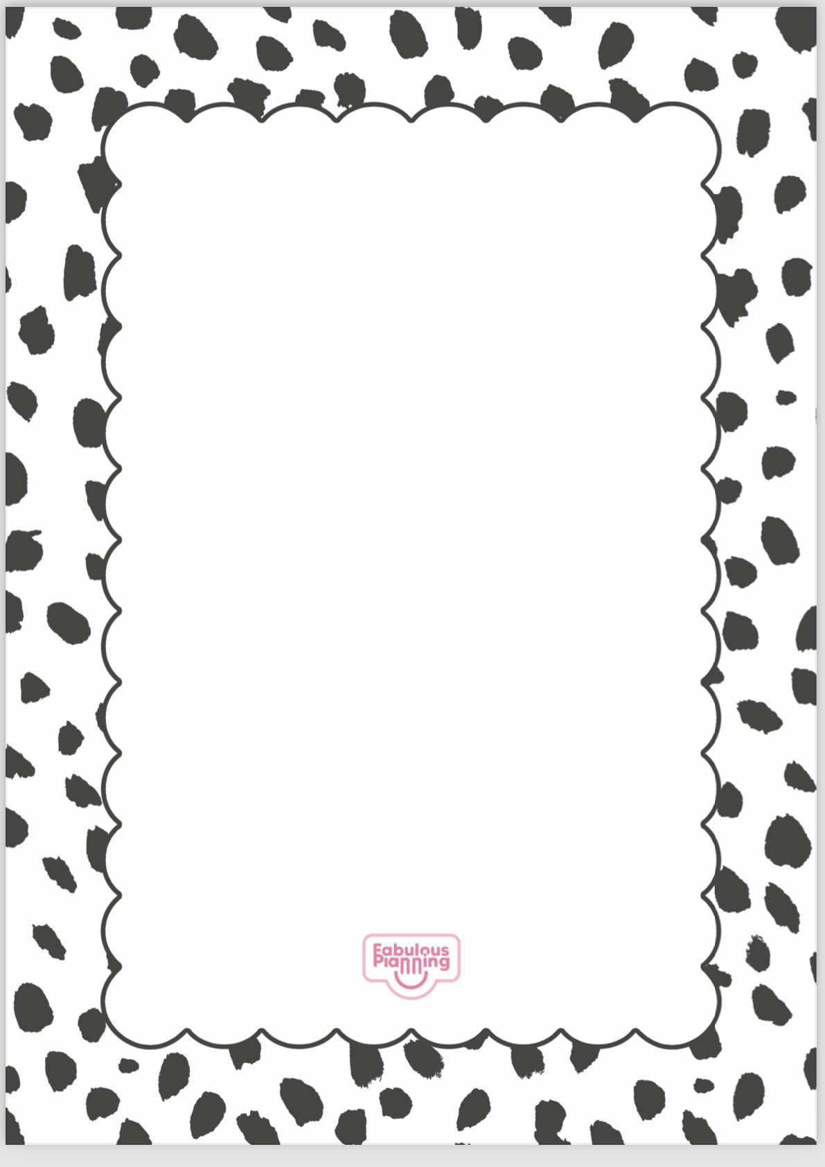 Freebie Folio Pad - Dalmatian