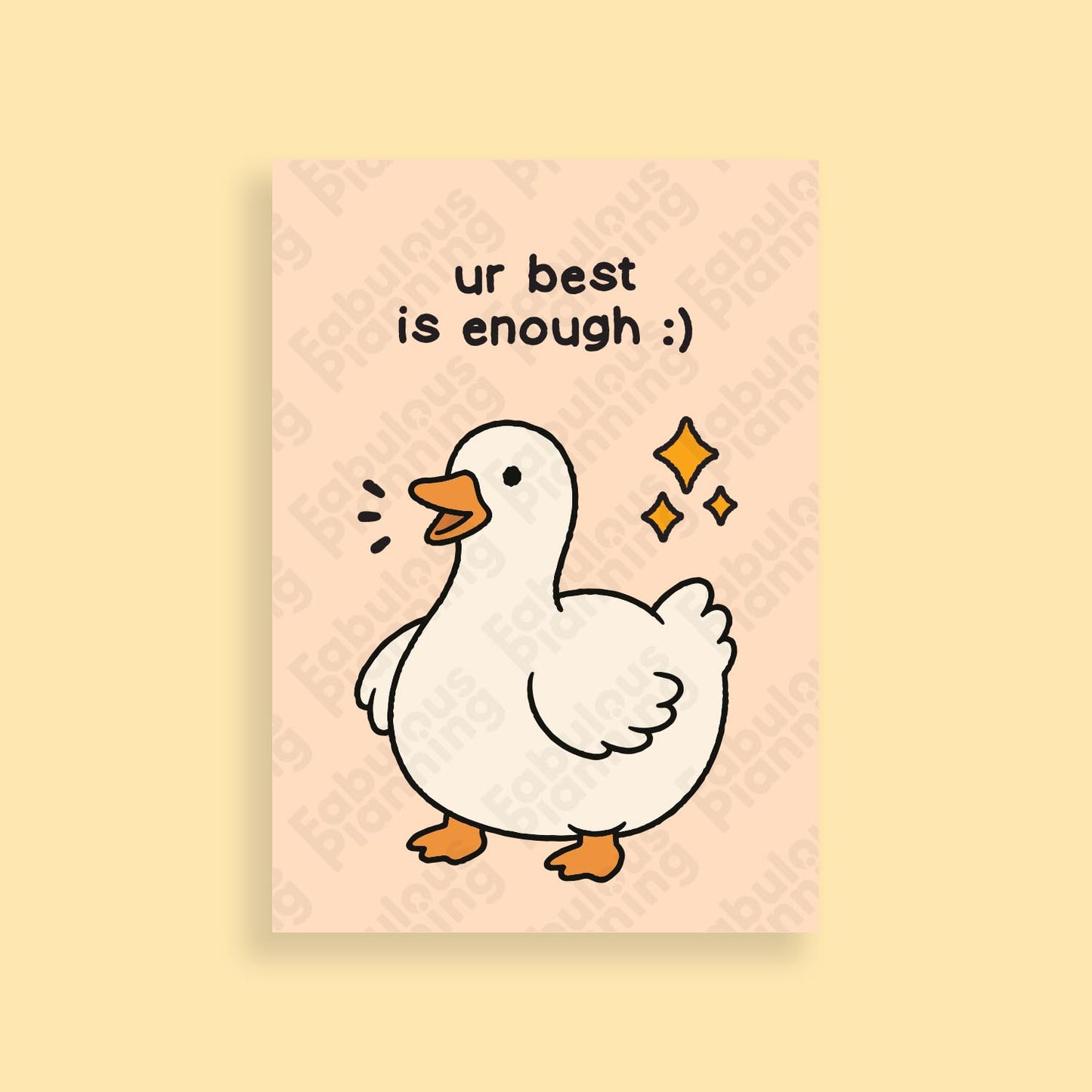 A4 - Art Prints - Ur Best Is Enough :) Goose