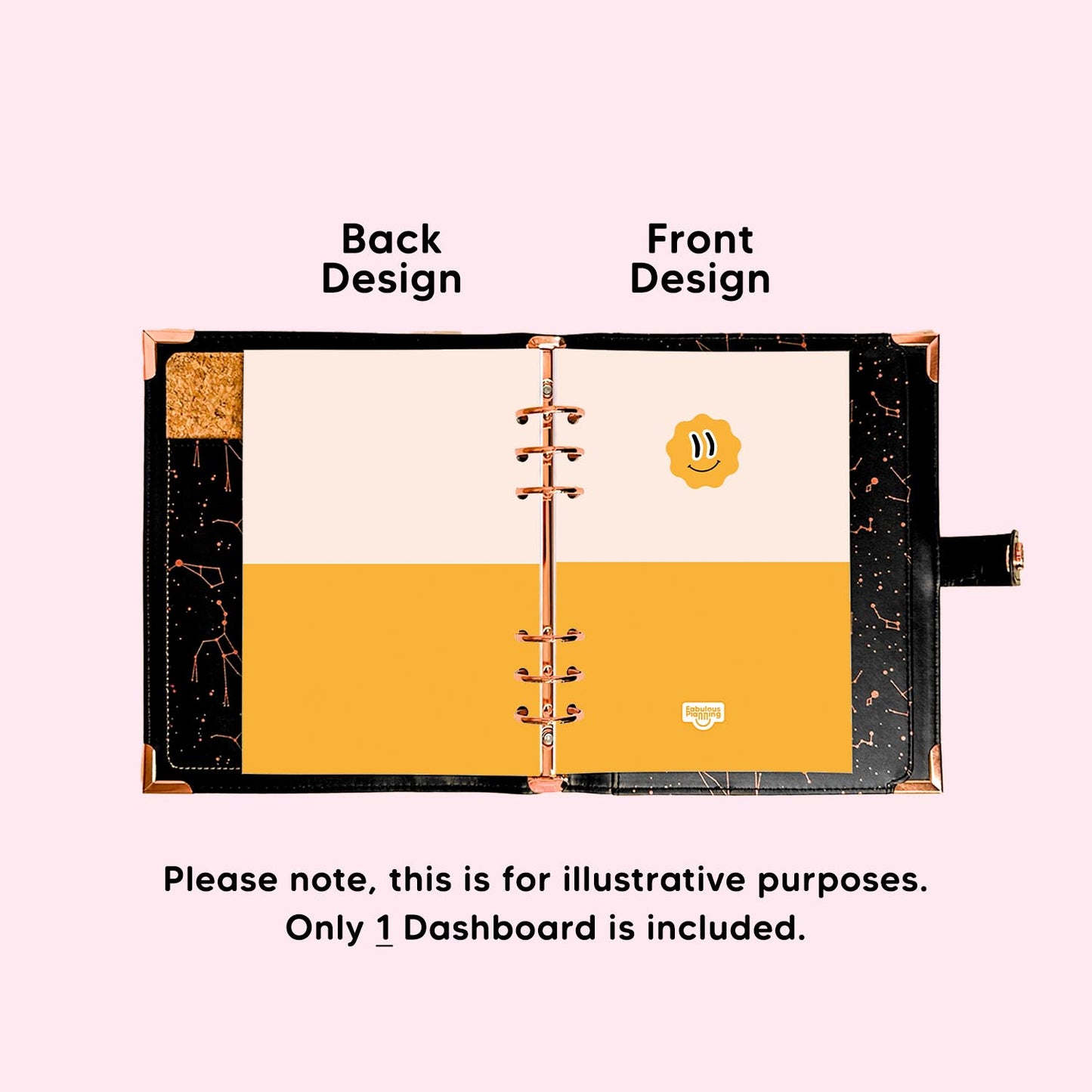 A5 Organiser - Dashboard - Mustard Duo
