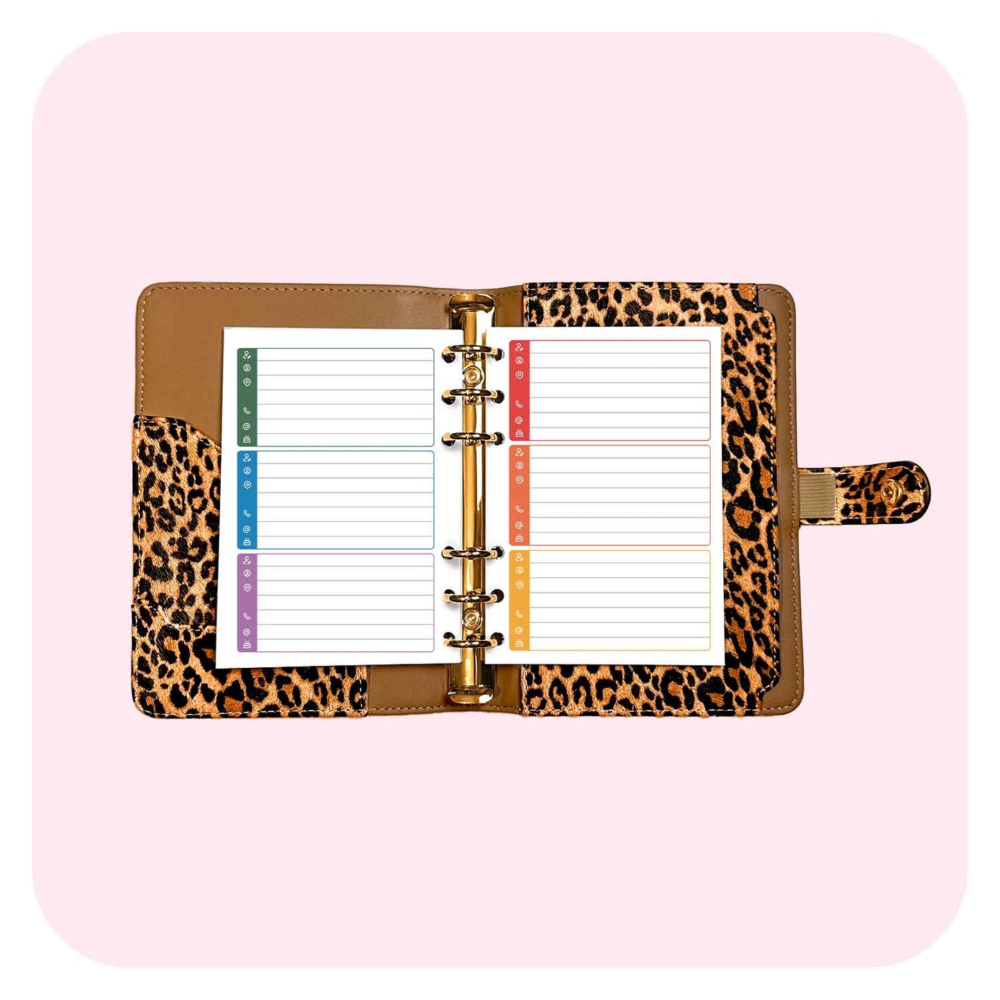 Contacts & Addresses - A6 Organiser Insert