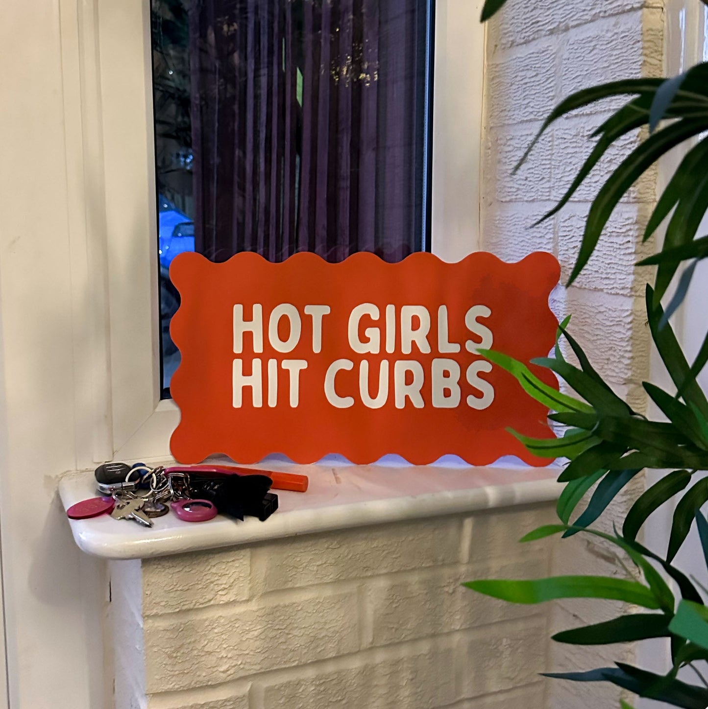 Seconds - Decor Board - 'Hot Girls Hit Curbs'