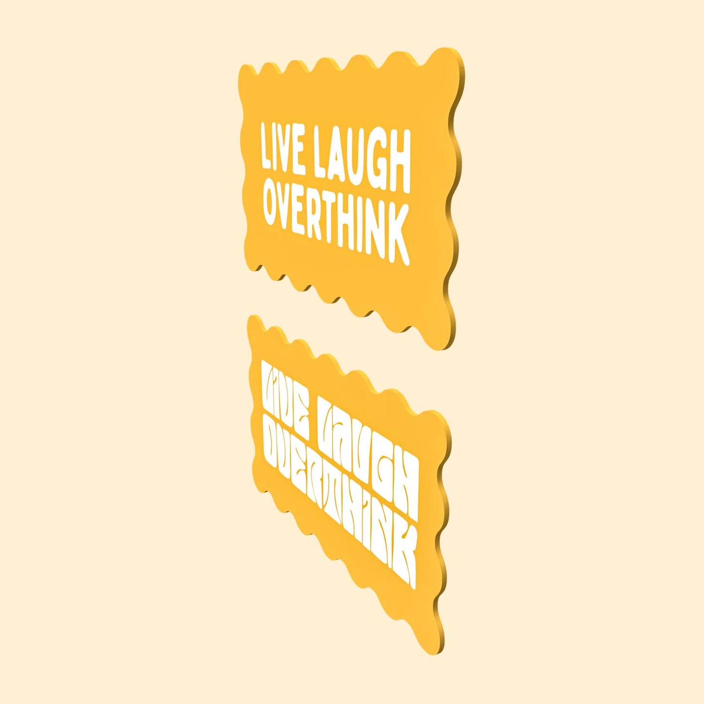 Decor Board - Live Laugh Overthink