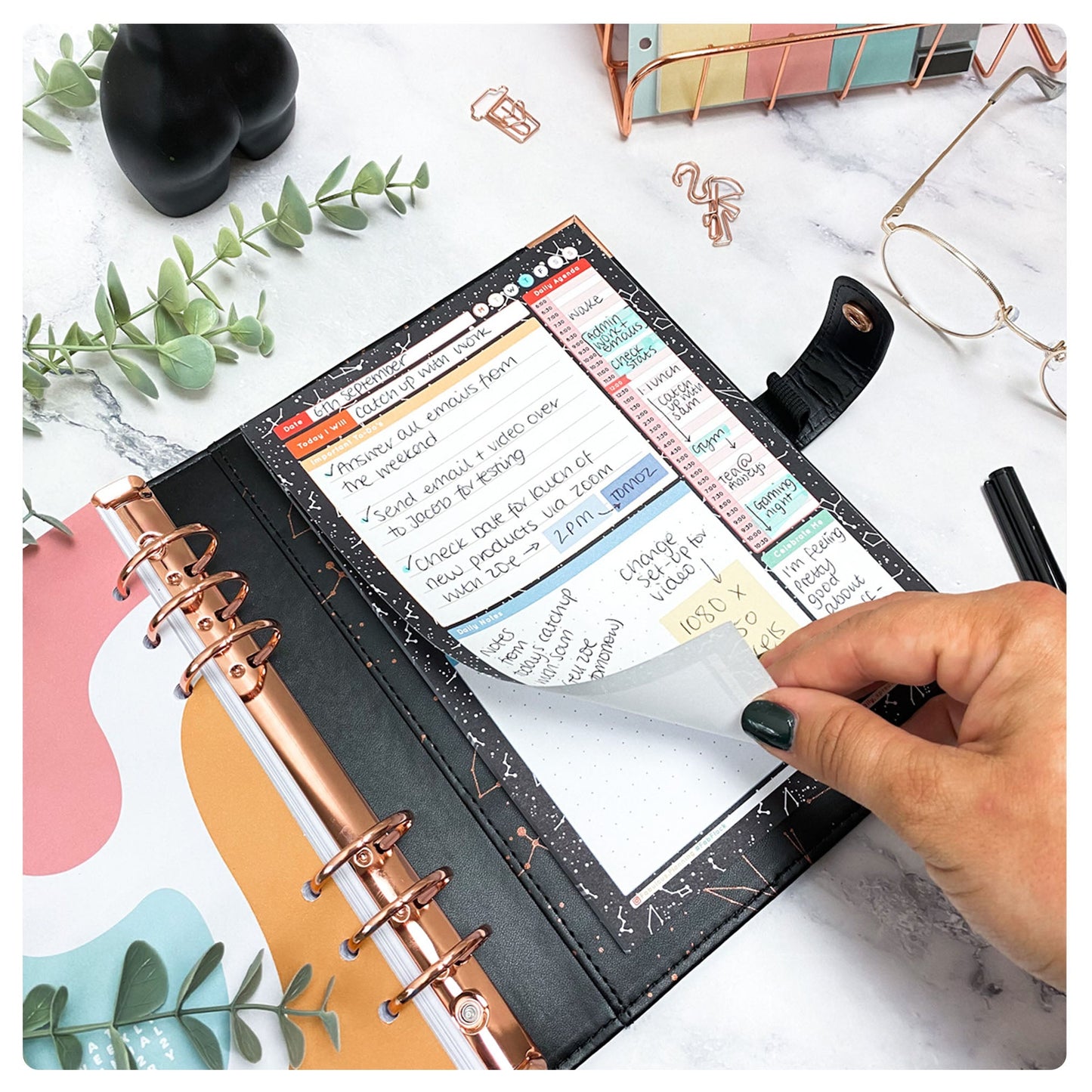 Astronomy A5 Daily Agenda Pad - Fabulous Planning - ASTRO - DAILYAGENDA - Q1