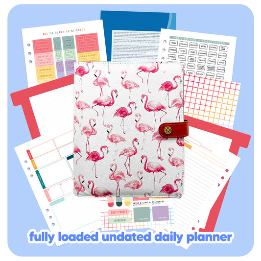Flamingo Organiser - Undated Daily Diary P3