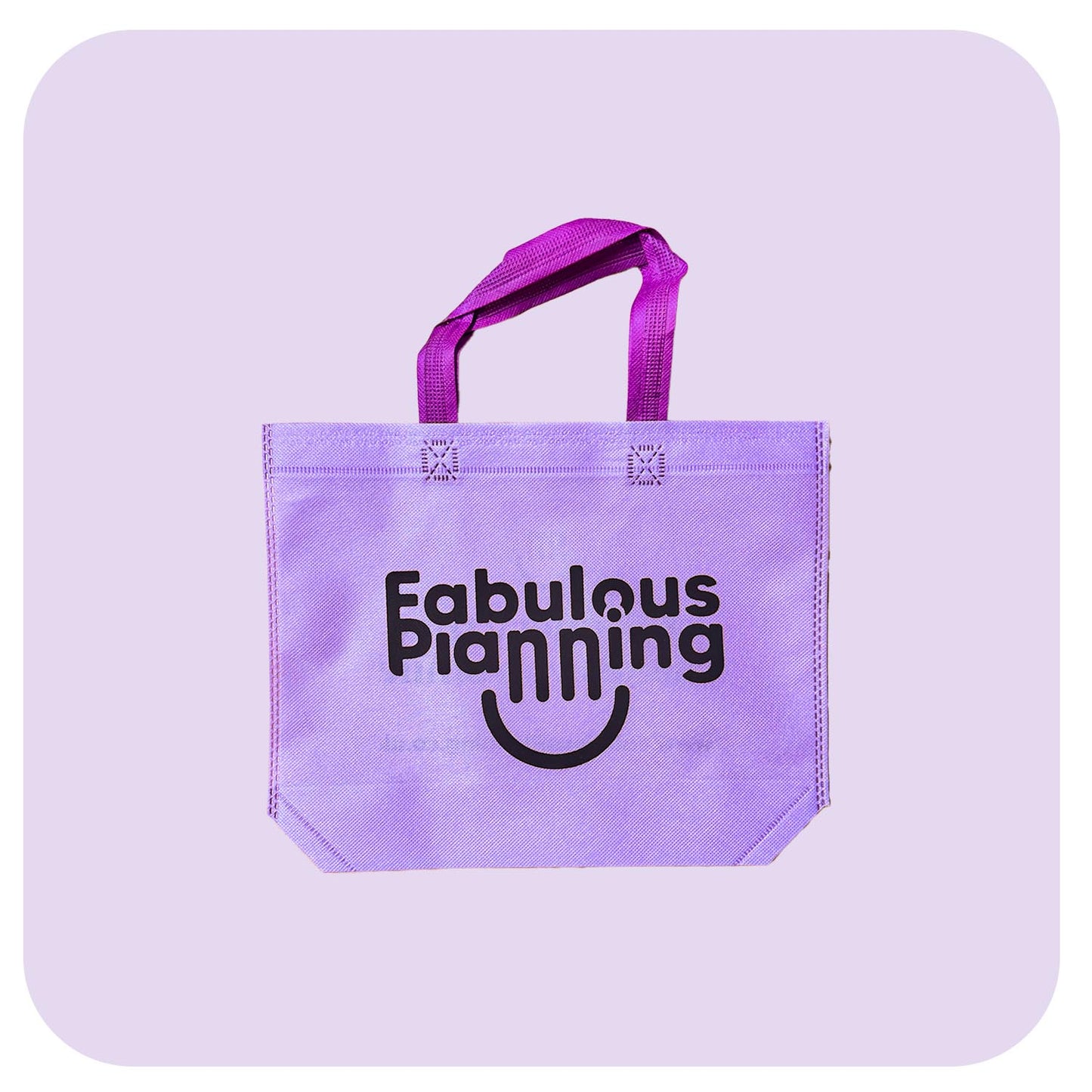 Purple Non-Woven Tote Bag