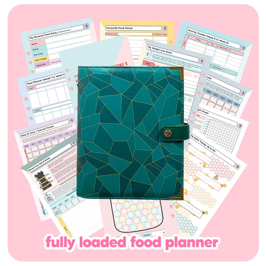 Jade Geometric - Food Diary Organiser P3