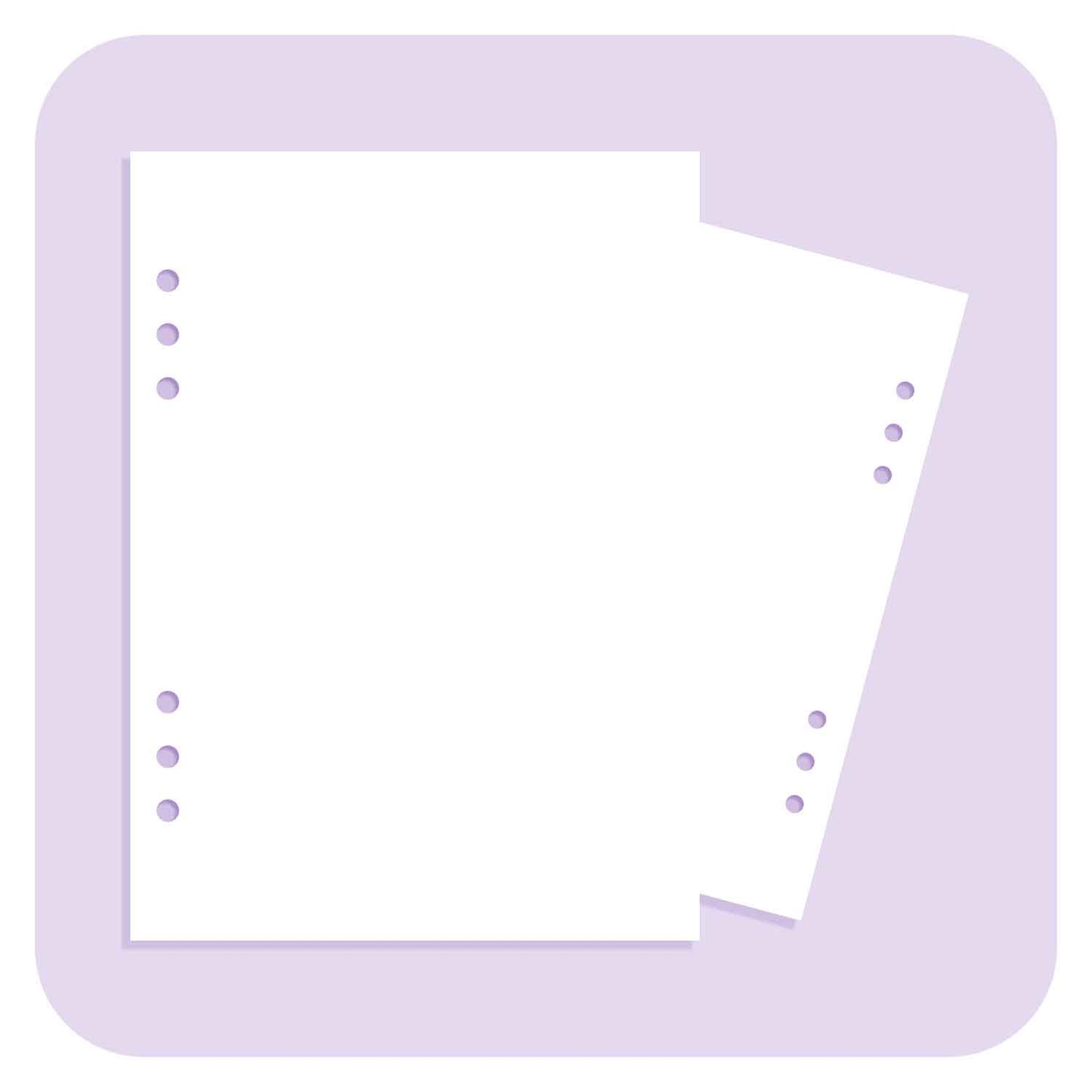 Blank Paper - A6 Organiser Insert