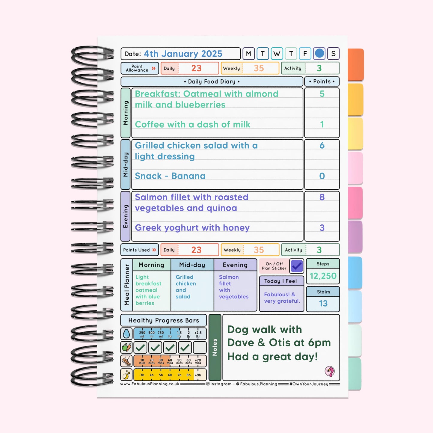 Food Diary -  C68 - Weight Watchers Compatible