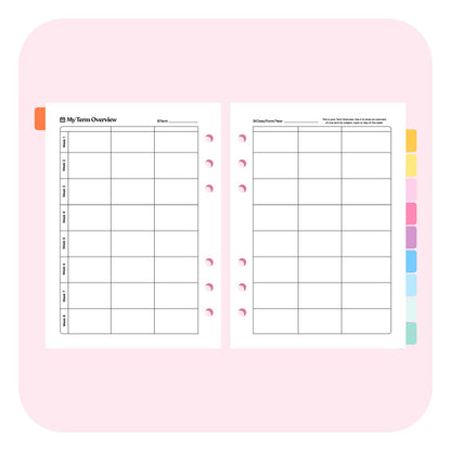 Teacher Dated 2025 | 2026 A5 Planner Insert