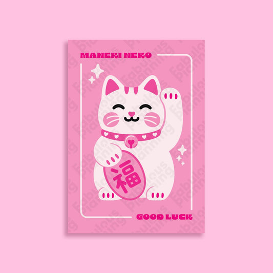 A4 - Art Prints - Maneki Neko Good Luck