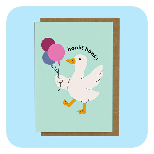 Mini Greeting Card - Honk Honk!