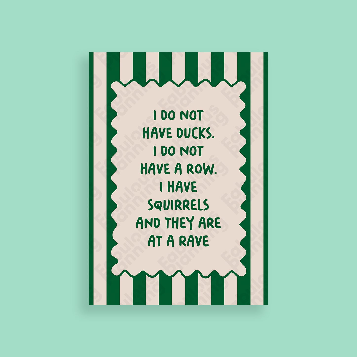 A3 Art Print - Haven’t Got Ducks In A Row