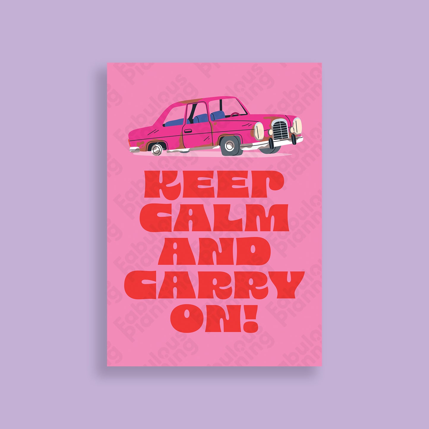 A3 Art Print - Keep Calm Carry On