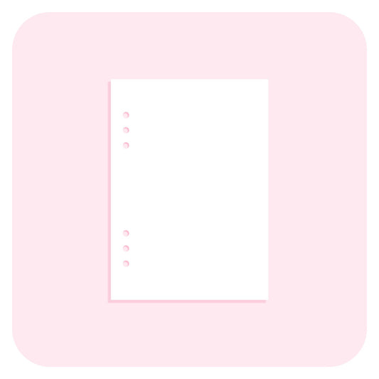 A5 Insert - Blank Pages