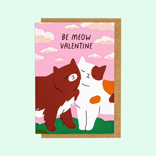 Mini Greeting Card - Be Meow Valentine