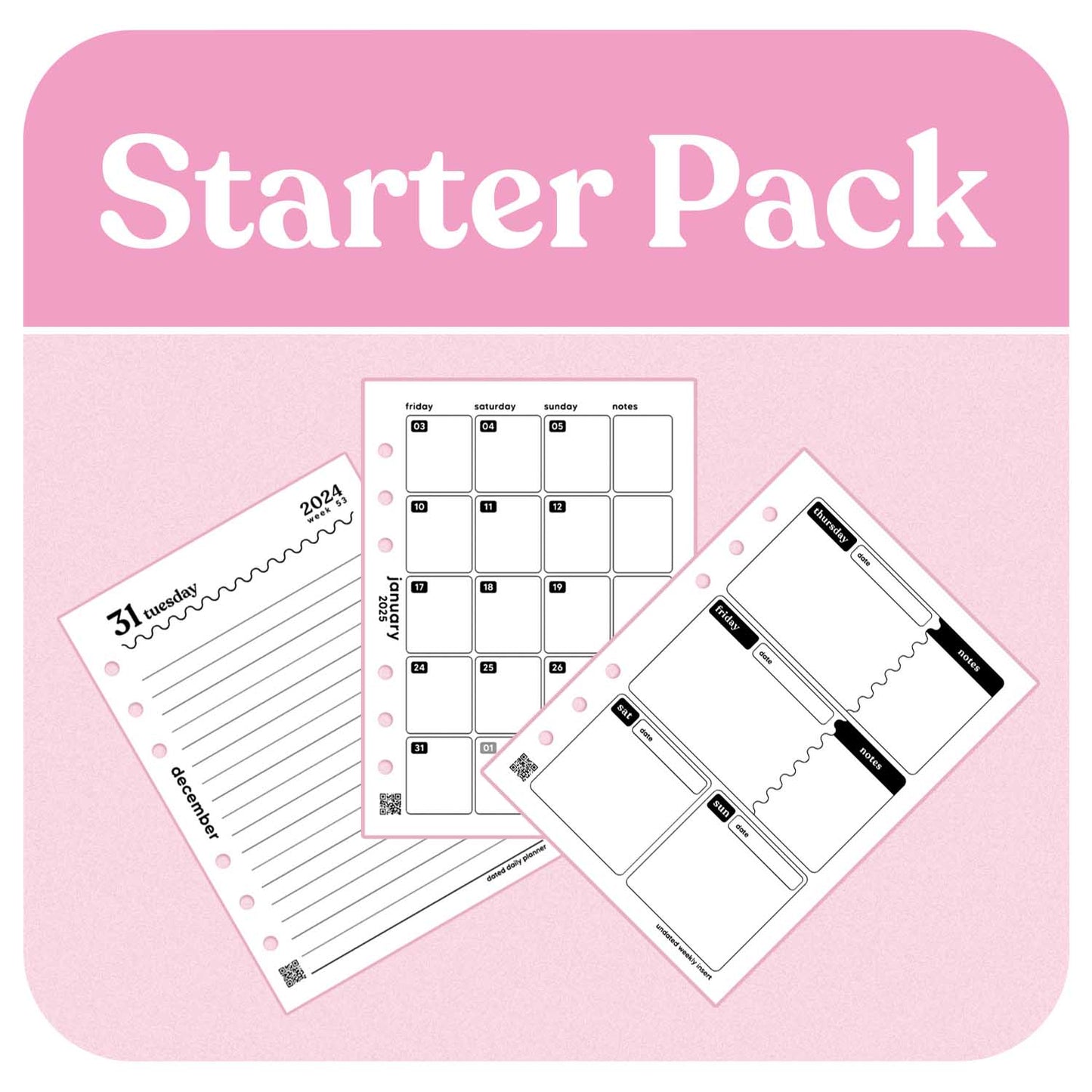 A6 Organiser - Bubblegum Pink