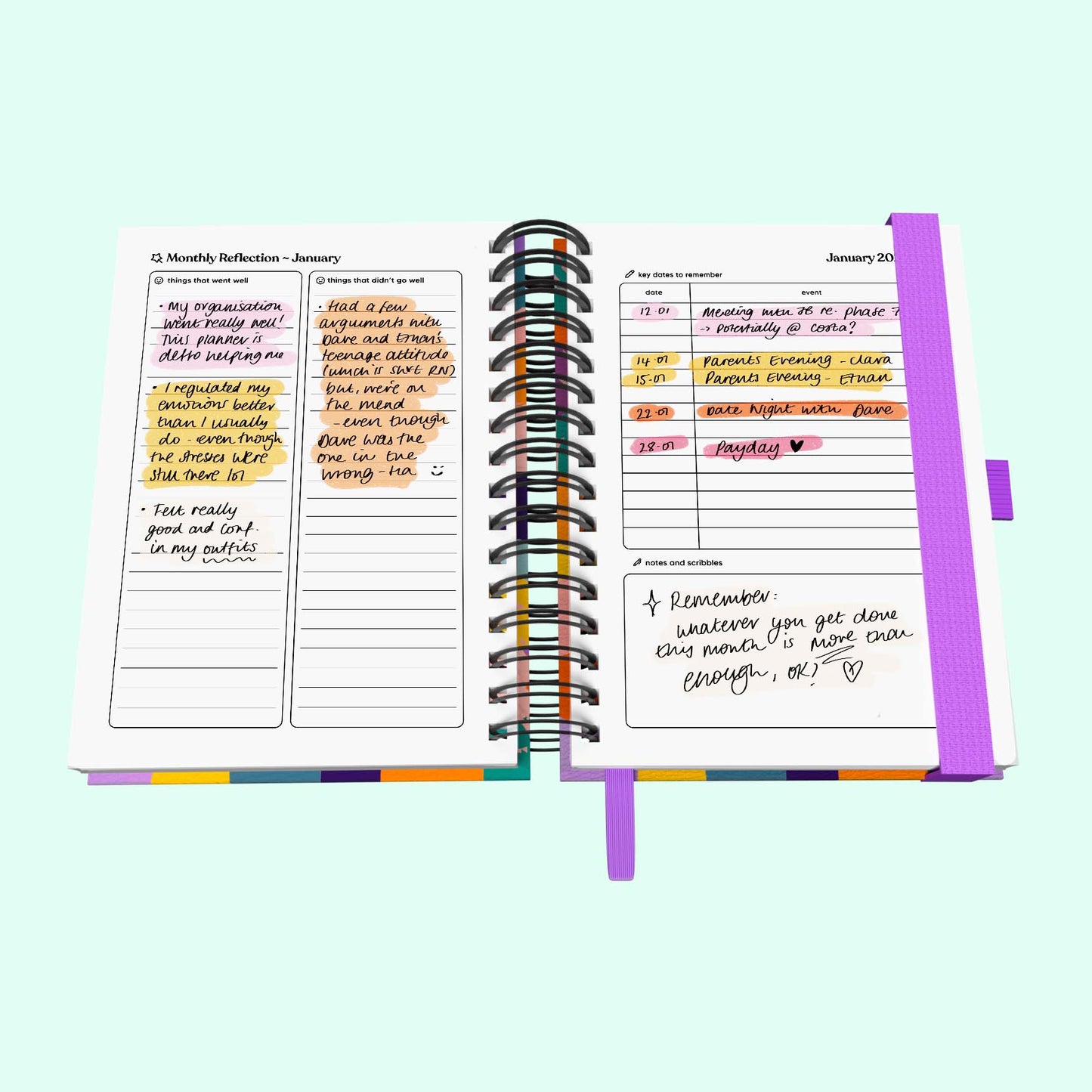 Daily 2026 Spiral Journal