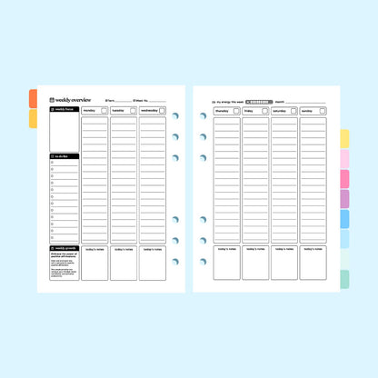 Academic Undated A5 Planner Insert