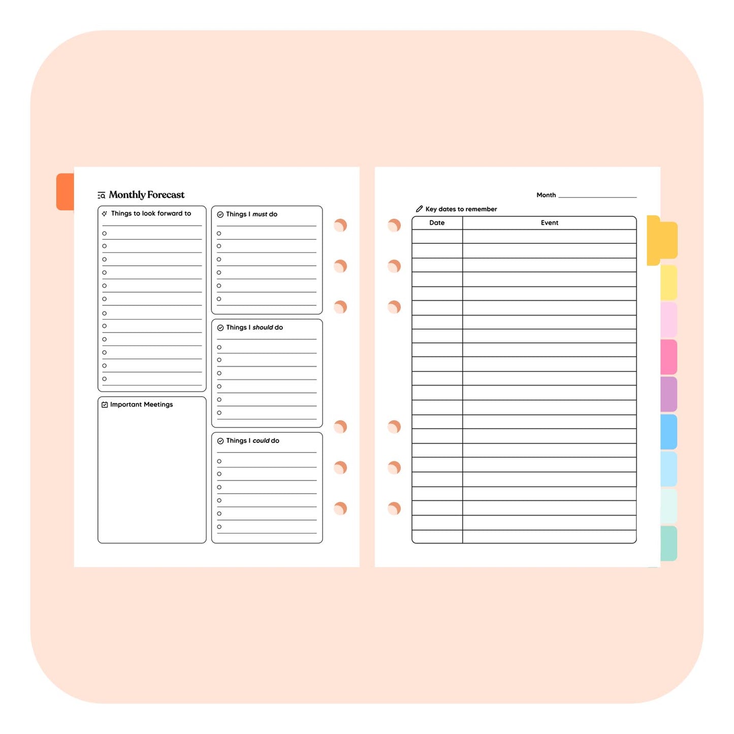 Teacher Undated A5 Planner Insert