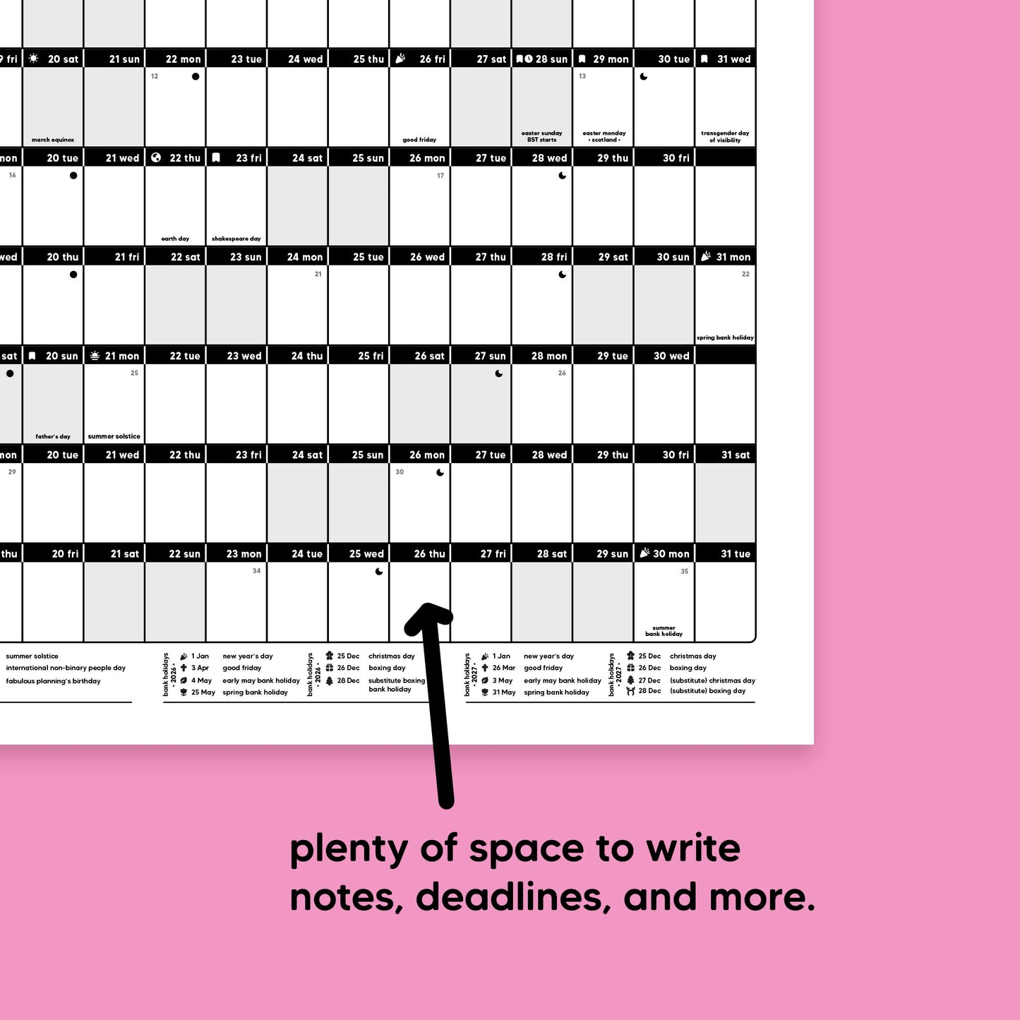 ✨£15+✨ - Free A1 Academic Wall Planner