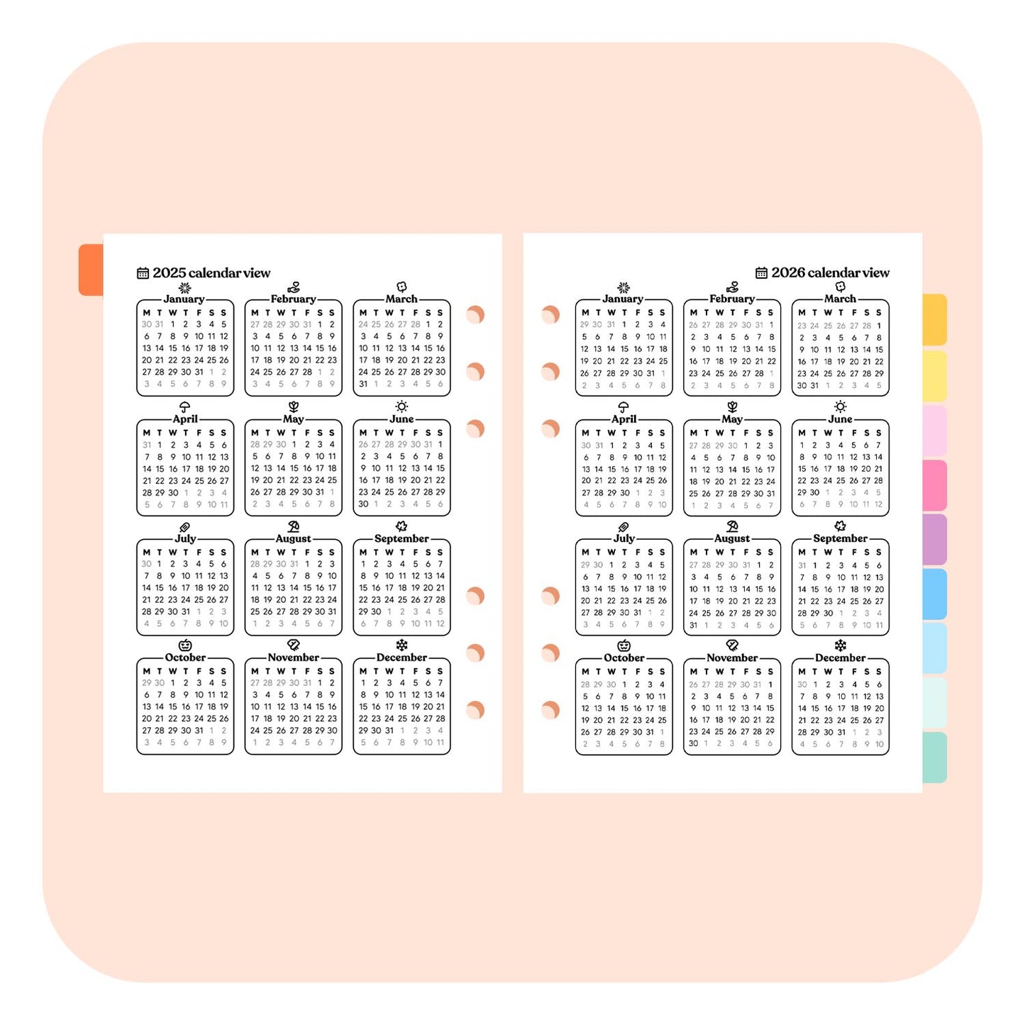 Teacher Undated A5 Planner Insert