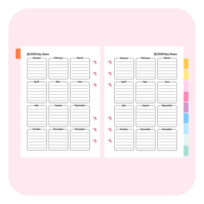 Teacher Dated 2025 | 2026 A5 Planner Insert