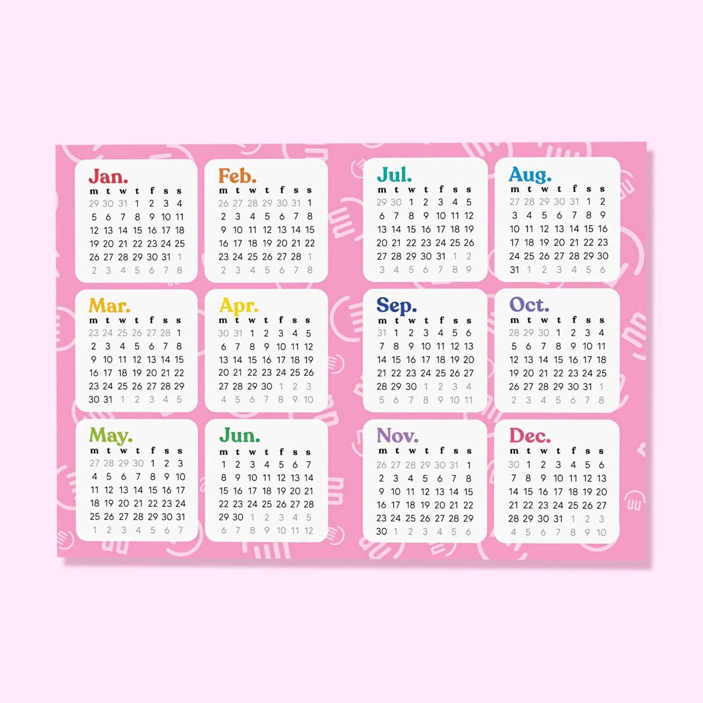 Freebie 2026 Mini Calendar