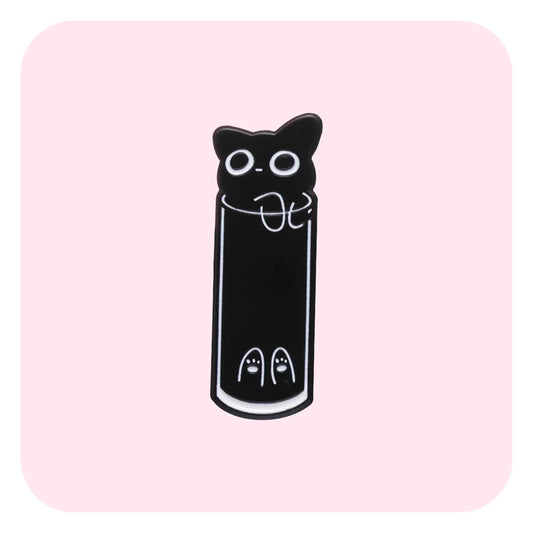 Cat Tube Enamel Pin