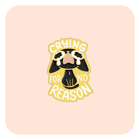 Crying For No Reason Enamel Pin