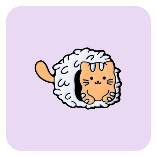 Sushi Cat Laid Enamel Pin