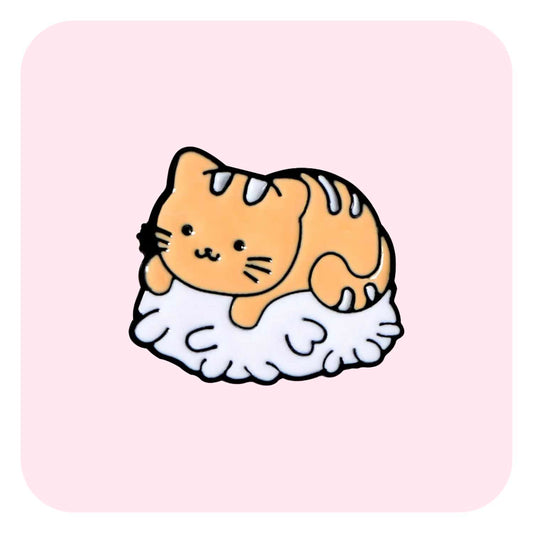 Sushi Cat Loaf Enamel Pin