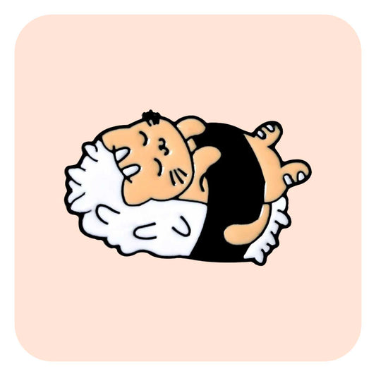 Sushi Cat Sleep Enamel Pin