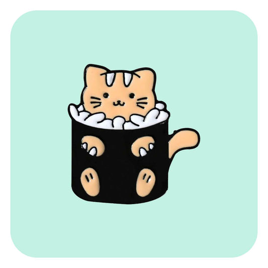 Sushi Cat Sat Enamel Pin