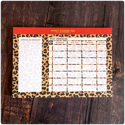 A4 - Yearly Planning Pad - Exotic Leopard - Fabulous Planning - A4 - PAD - LEOPARD