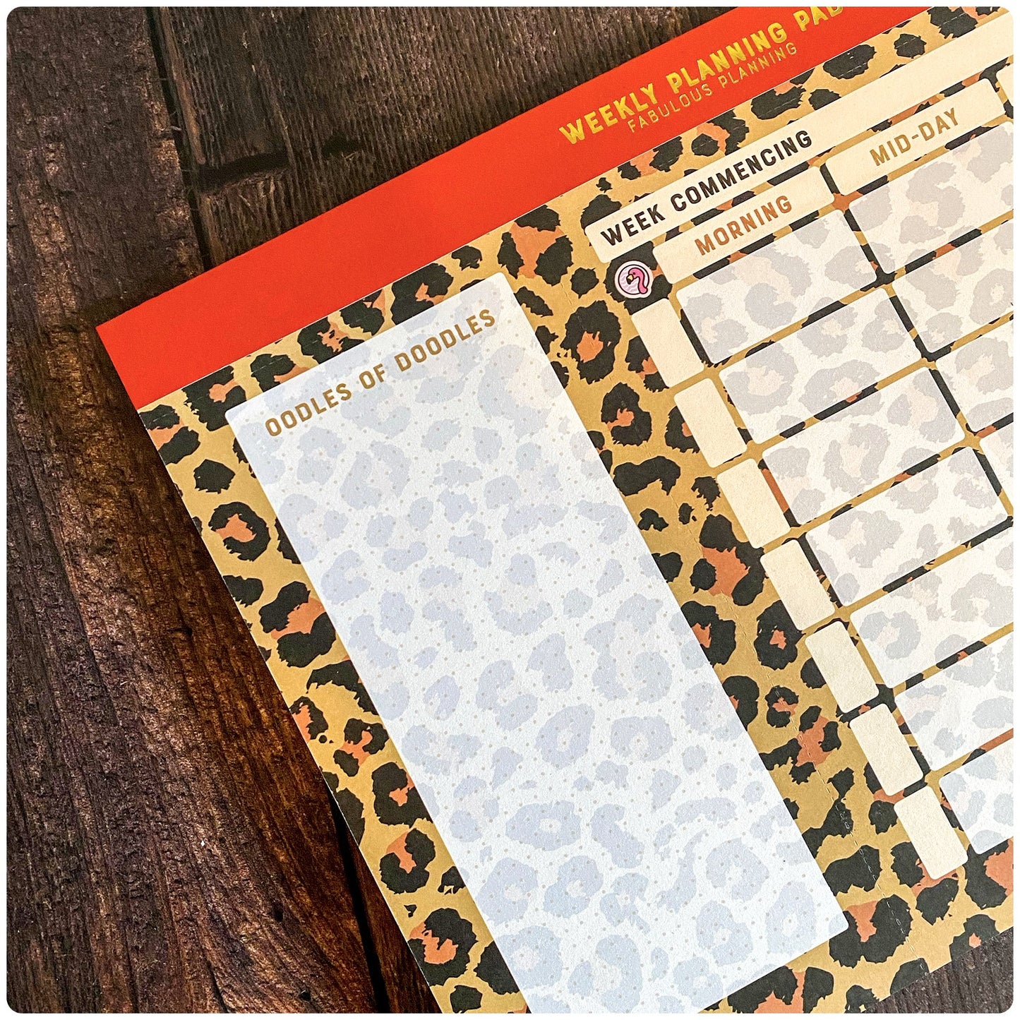 A4 - Yearly Planning Pad - Exotic Leopard - Fabulous Planning - A4 - PAD - LEOPARD