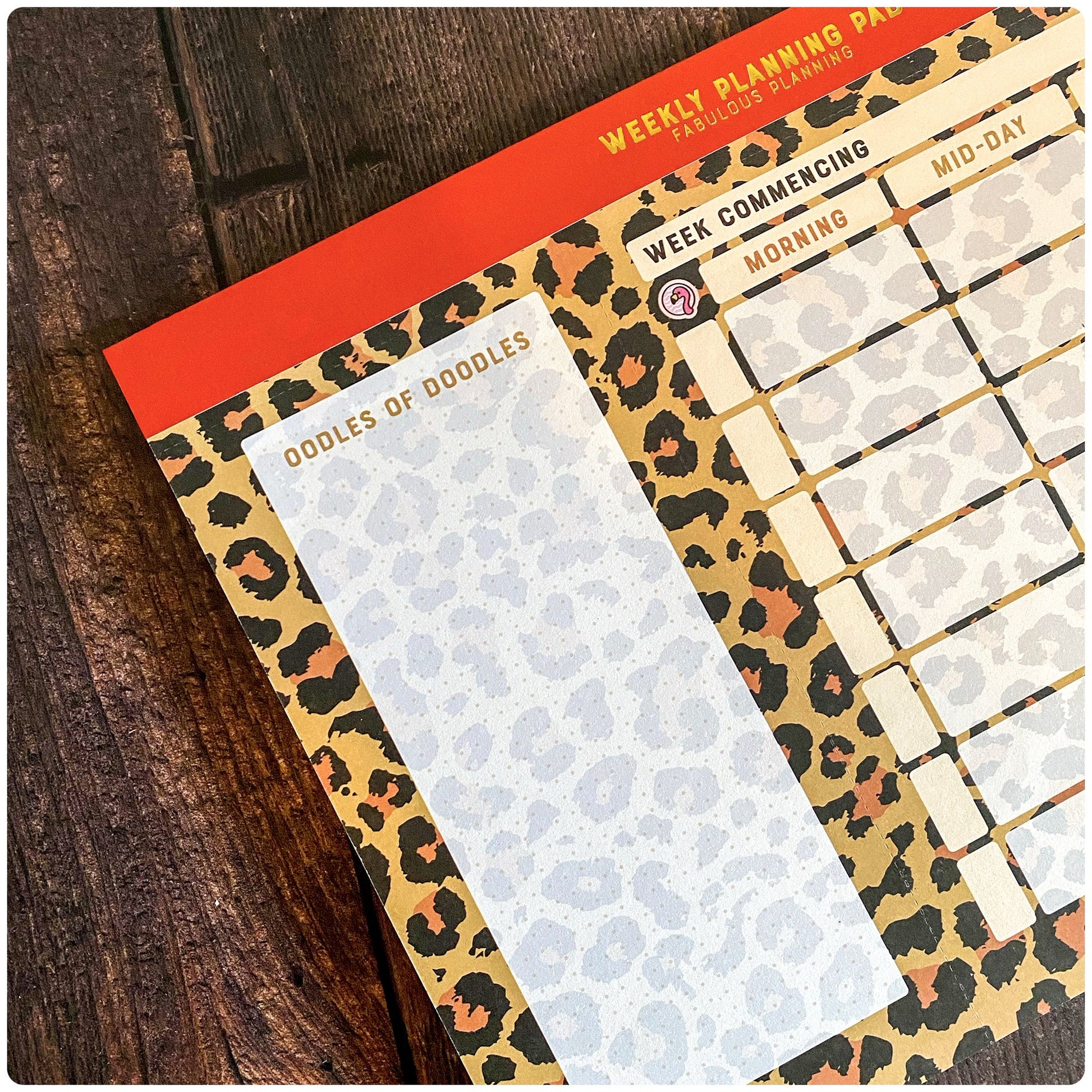 A4 - Yearly Planning Pad - Exotic Leopard - Fabulous Planning - A4 - PAD - LEOPARD