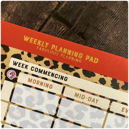 A4 - Yearly Planning Pad - Exotic Leopard - Fabulous Planning - A4 - PAD - LEOPARD