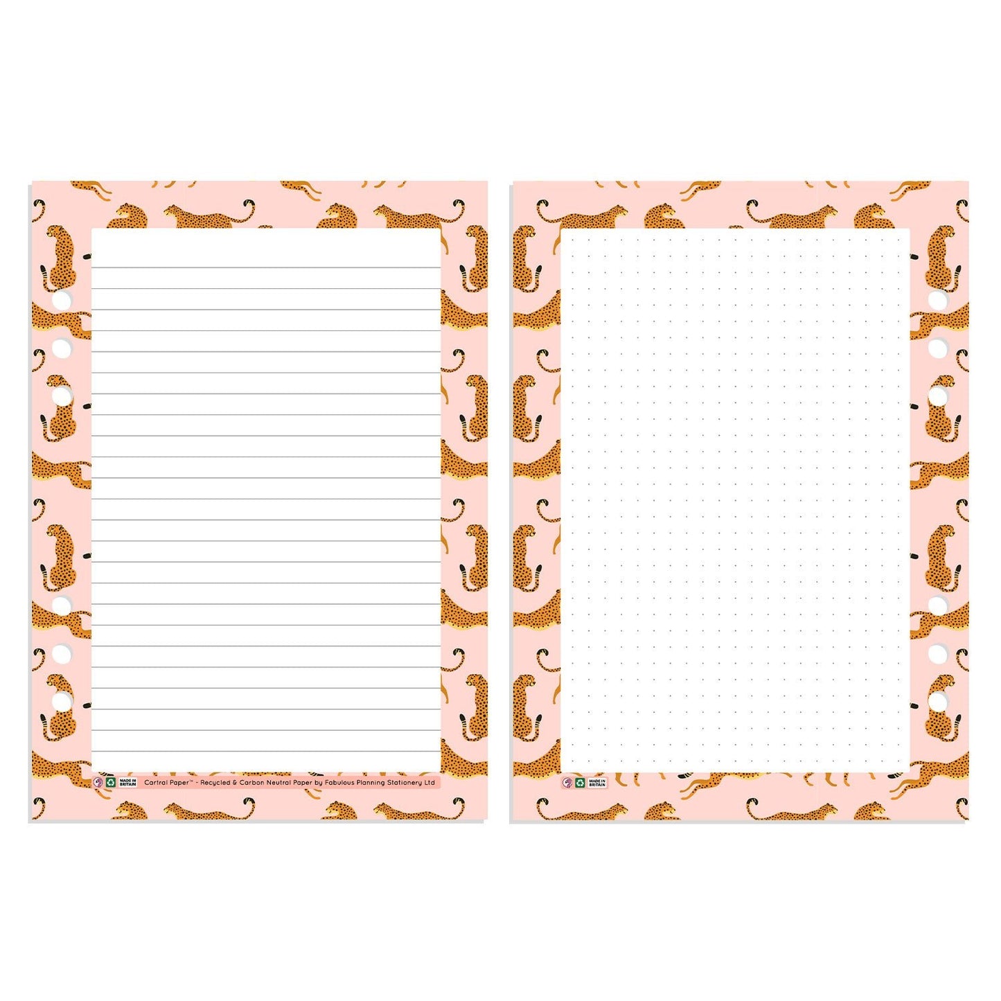 A5 - Cartral Paper - Insert - Cheetah - Fabulous Planning - [W] A5 - CARTRAL - CHEETAH