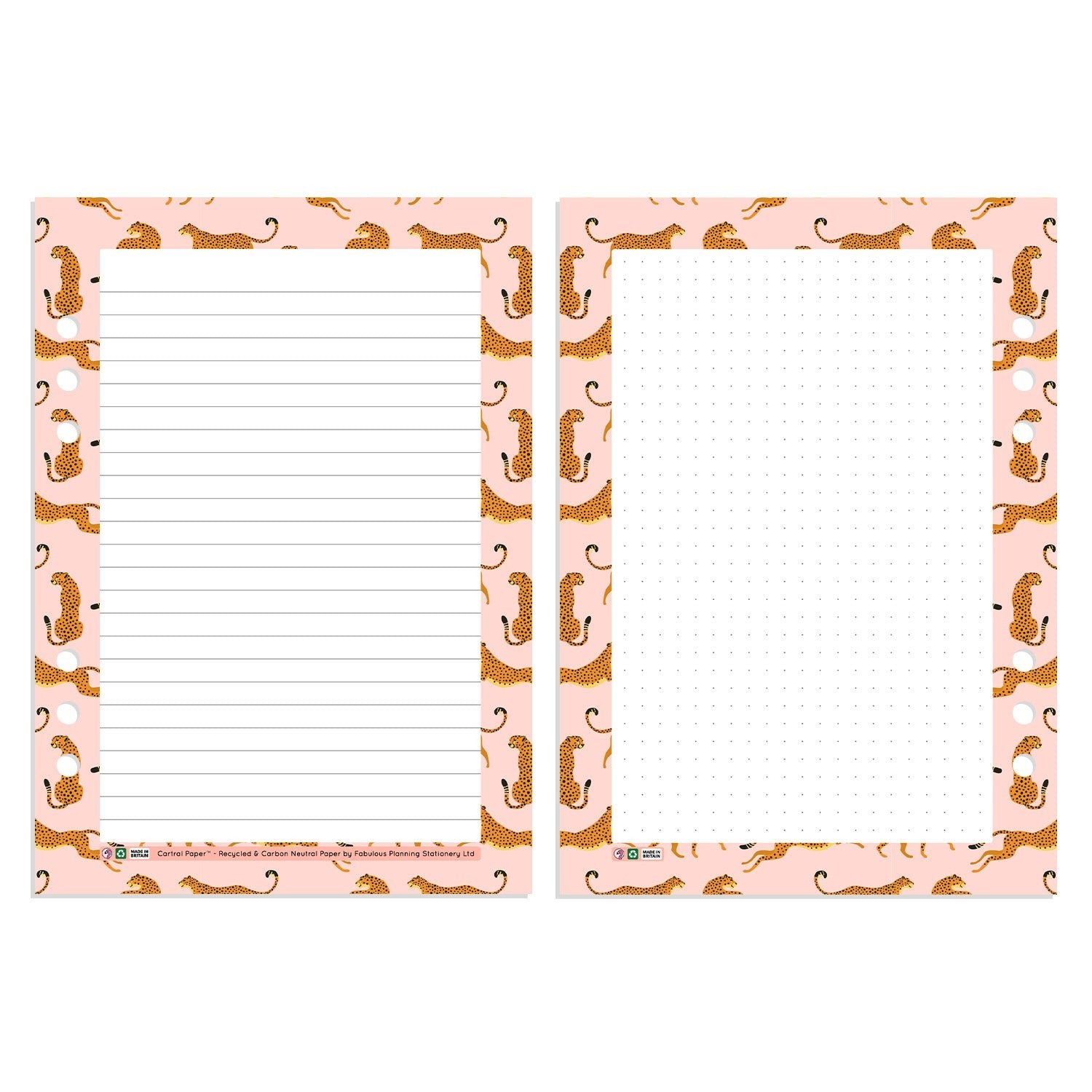 A5 - Cartral Paper - Insert - Cheetah - Fabulous Planning - [W] A5 - CARTRAL - CHEETAH