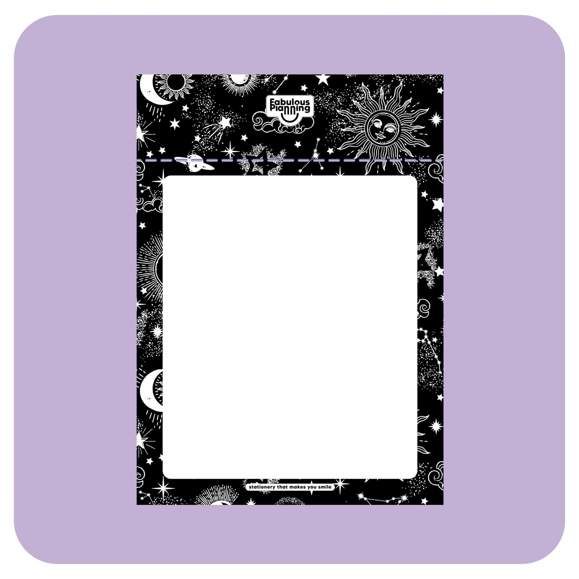 A5 Refill Pad - Astronomy - Fabulous Planning - A5PAD - ASTRO - BLANK - SCREW - MAG