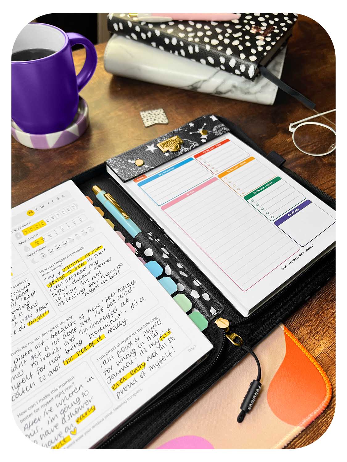 A5 Refill Pad - Astronomy - Fabulous Planning - A5PAD - ASTRO - LINED - SCREW - MAG