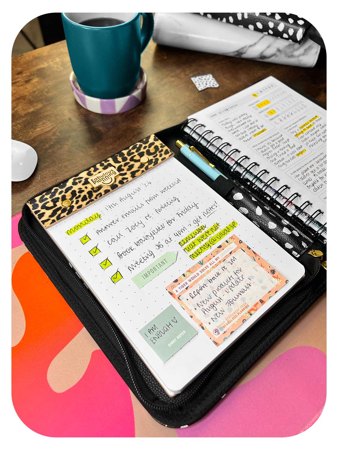 A5 Refill Pad - Leopard - Fabulous Planning - A5PAD - LEOP - LINED