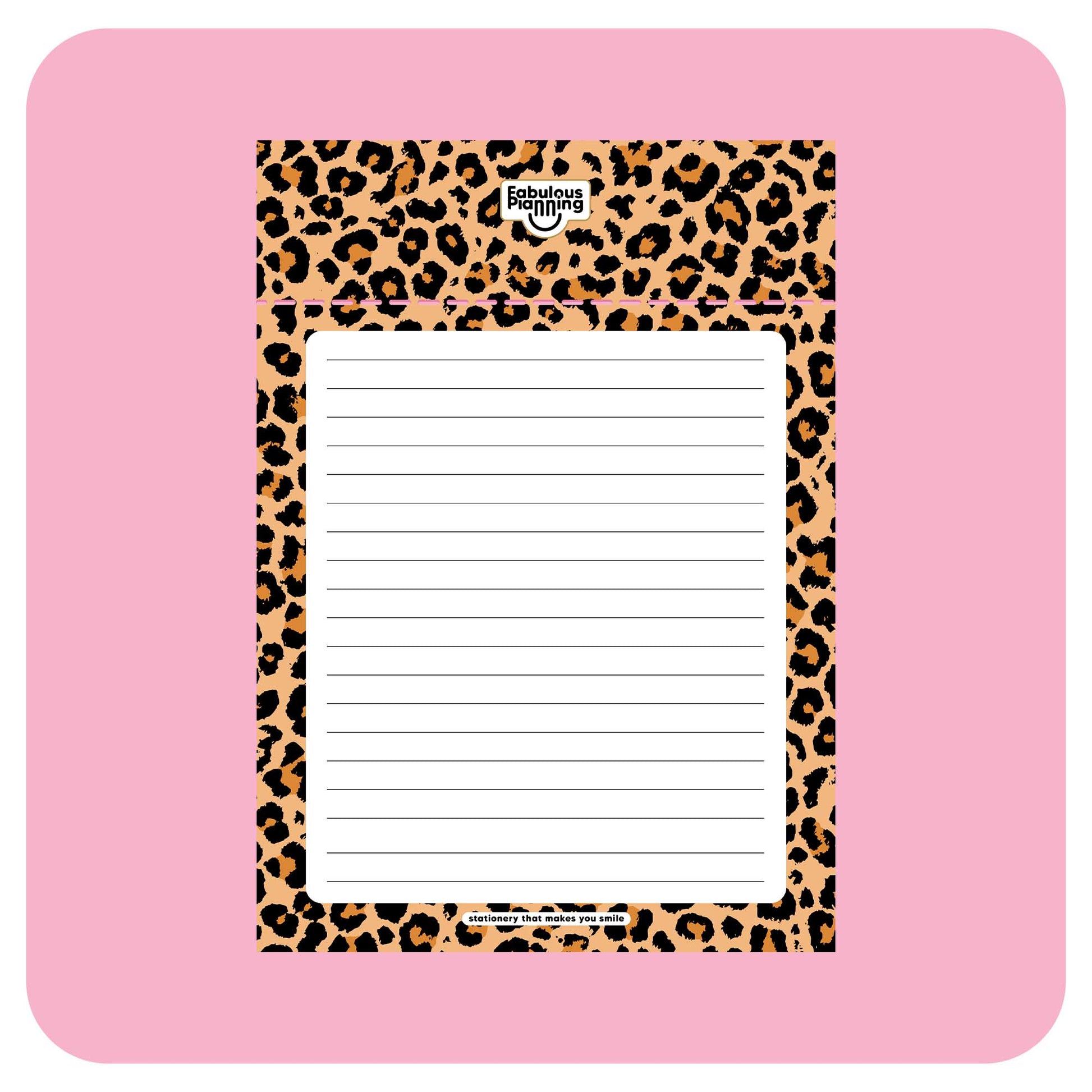 A5 Refill Pad - Leopard - Fabulous Planning - A5PAD - LEOP - LINED