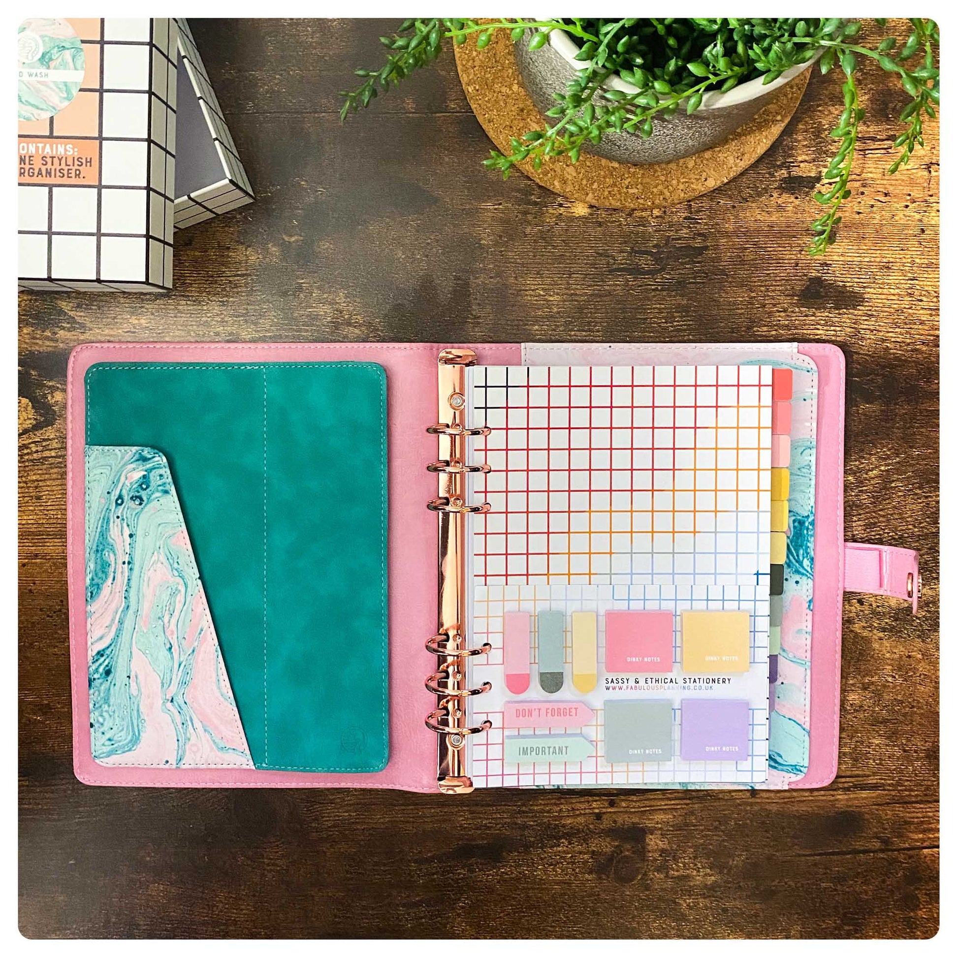 Acid Wash Organiser - Undated Daily Diary P3 - Fabulous Planning - FO - ACIWASH - PD - EET