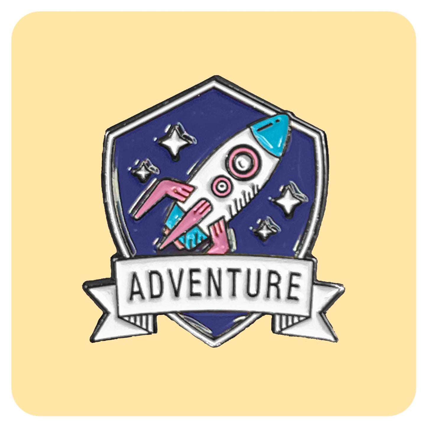 Adventure Space Badge Enamel Pin - Fabulous Planning - PIN - 159 - PLASTIC