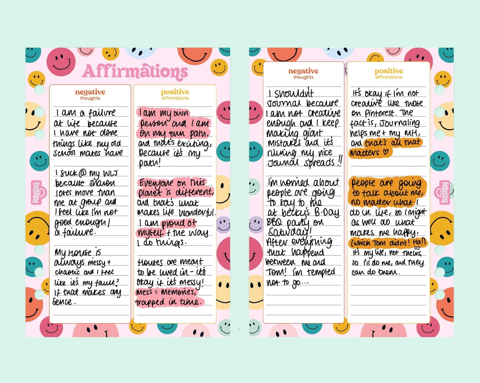 Affirmations Insert - Fabulous Planning - P5 - INS - AFFIRMATIONS - 13S