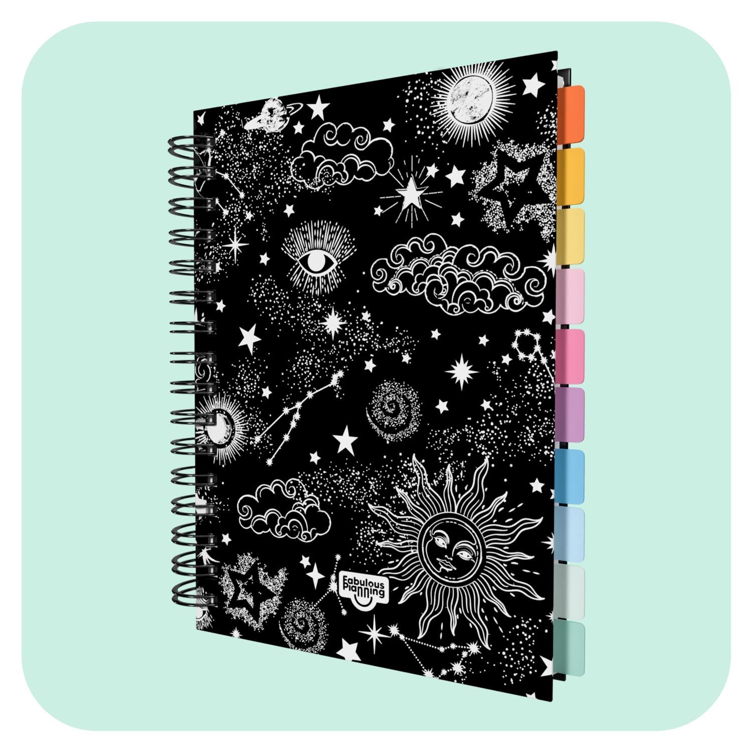 Anxiety Life Journal - Fabulous Planning - SPIRAL - ANXIETY - ASTRONOMY