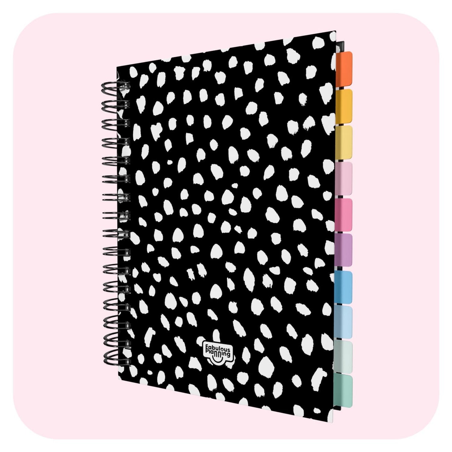 Anxiety Life Journal - Fabulous Planning - SPIRAL - ANXIETY - DALMATIAN