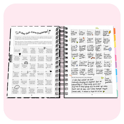 Anxiety Life Journal - Fabulous Planning - SPIRAL - ANXIETY - DALMATIAN