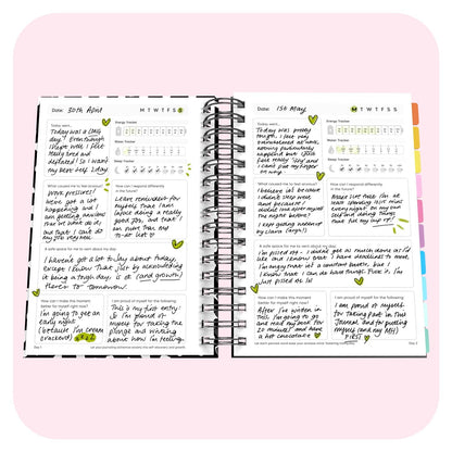 Anxiety Life Journal - Fabulous Planning - SPIRAL - ANXIETY - DALMATIAN